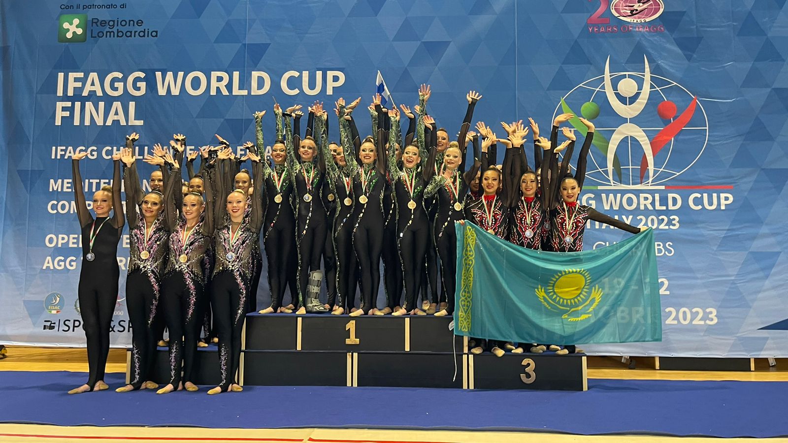 Казахстанские гимнастки стали победителями международного турнира в Италии