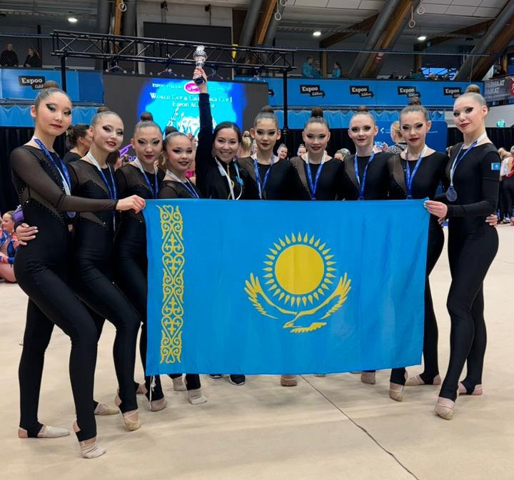 Казахстанские гимнасты завоевали бронзовую медаль на международном турнире по эстетической групповой гимнастике в Финляндии